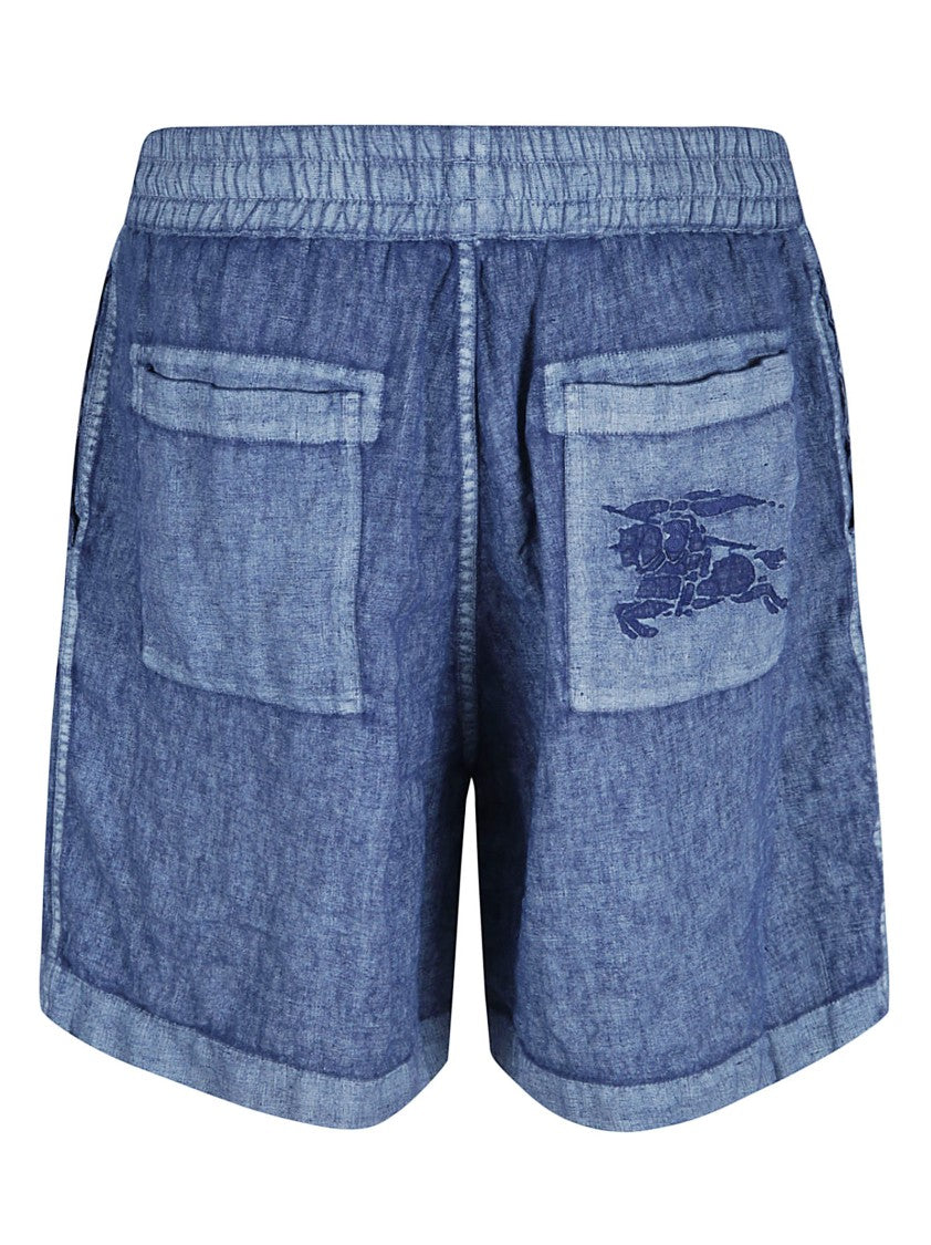 Relaxed-Fit Linen Shorts With Rolled Hem