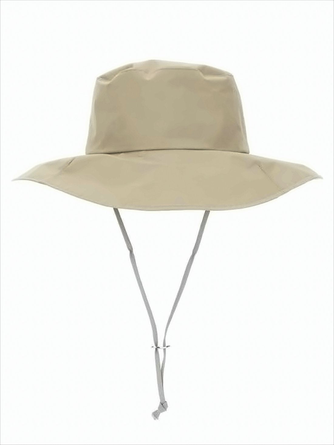 Wide-Brimmed Hat with Structured Crown