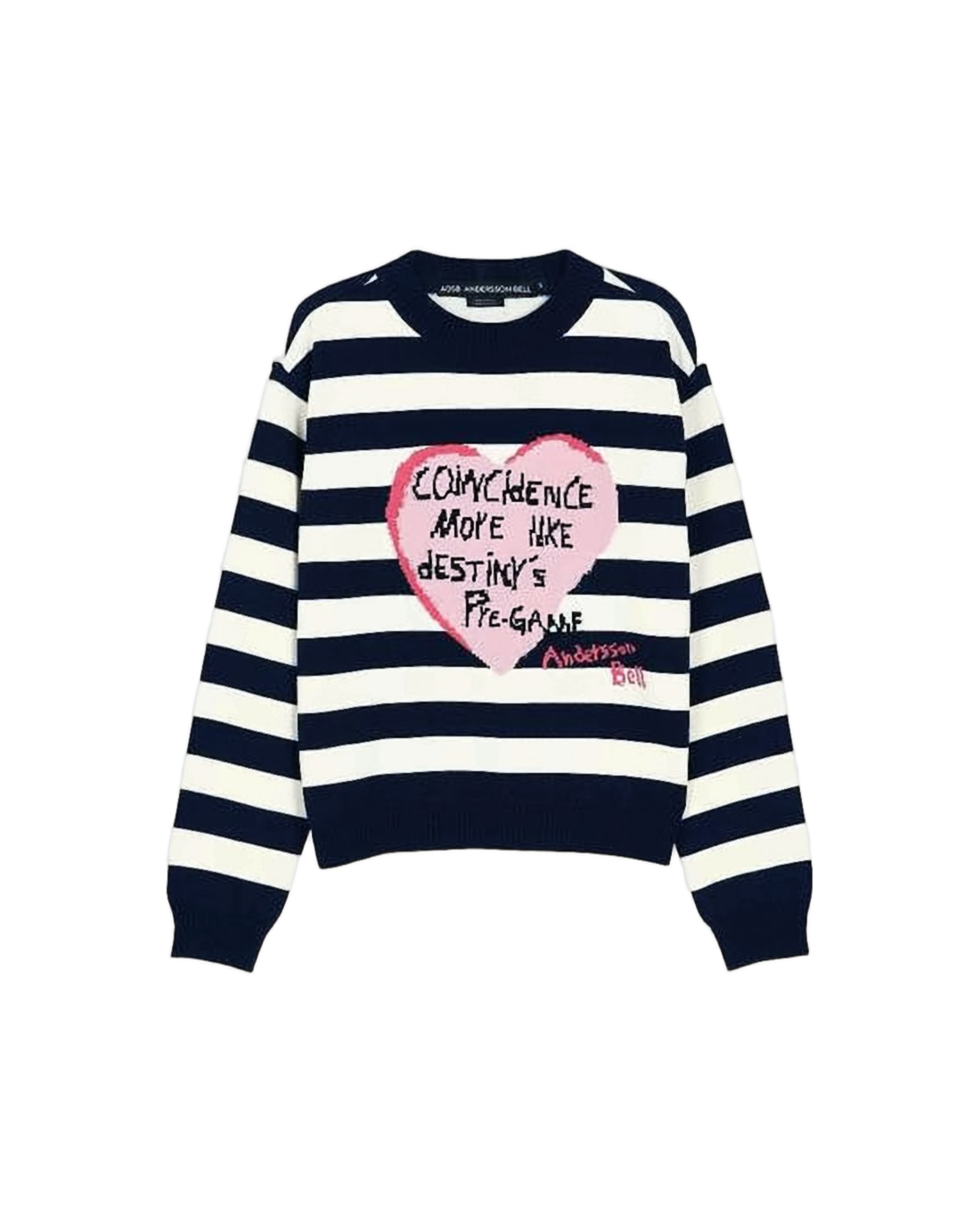 Navy and White Striped Sweater