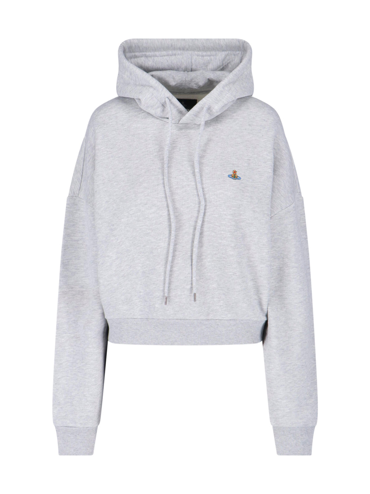 Grey Ashton Crew Neck Knit Hooded Sweatshirt