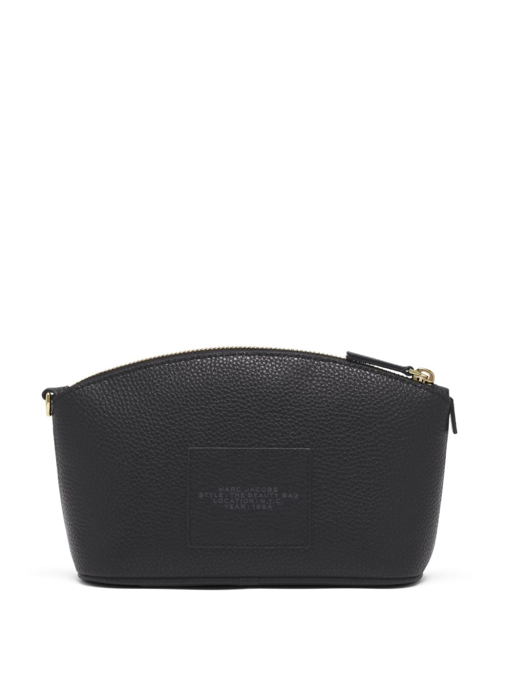 Textured Black Handbag with Detachable Strap