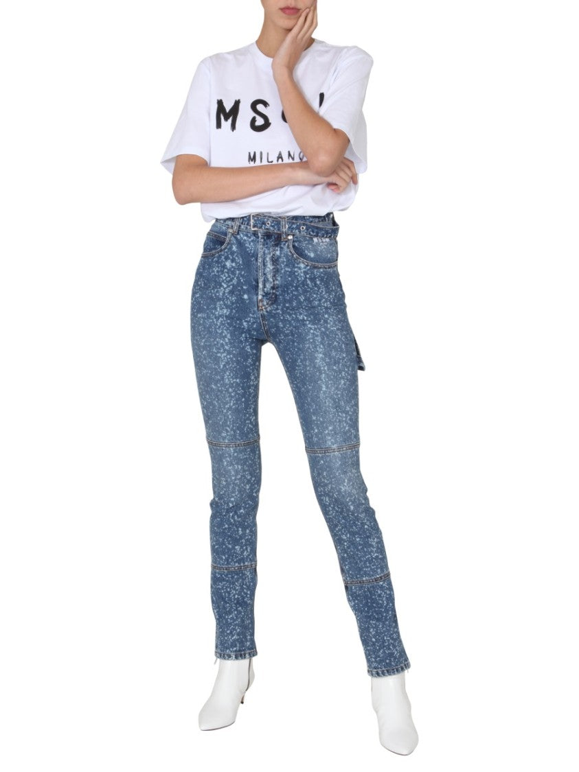 High-Waisted Skinny Fit Jeans