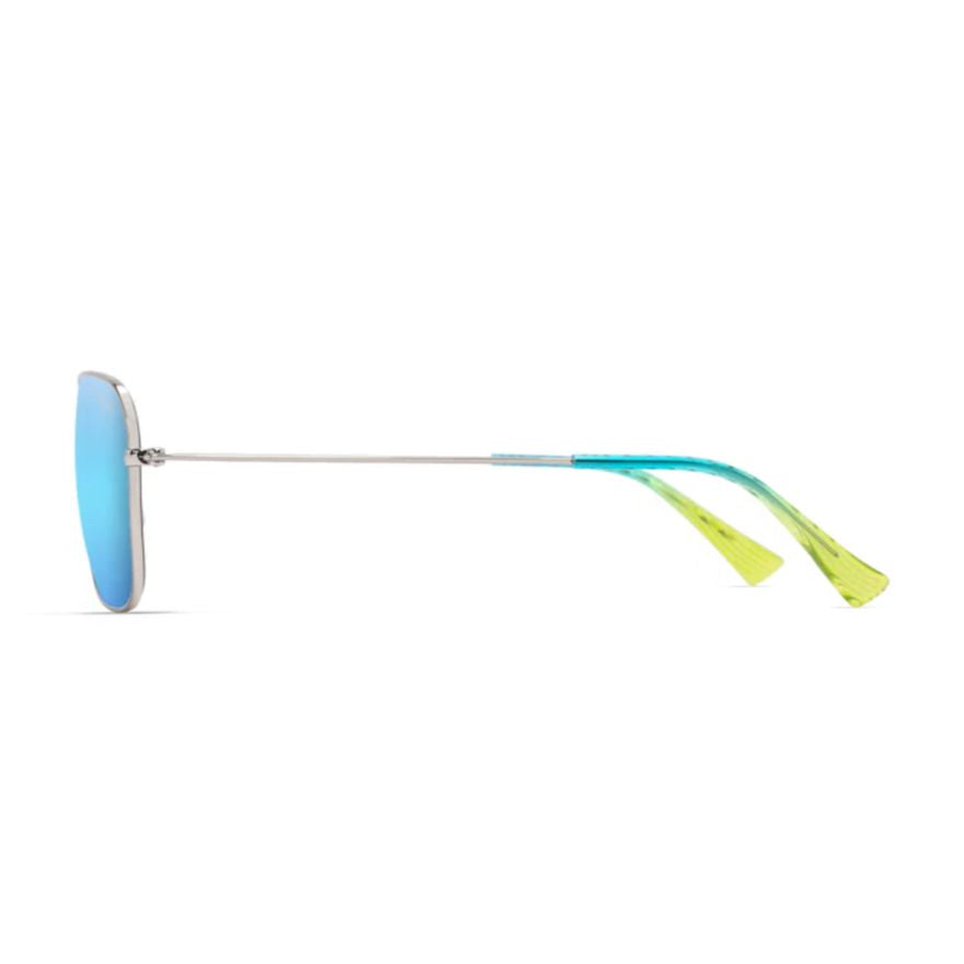 Naauao Reflective Blue Lens Sunglasses with Gradient Tips
