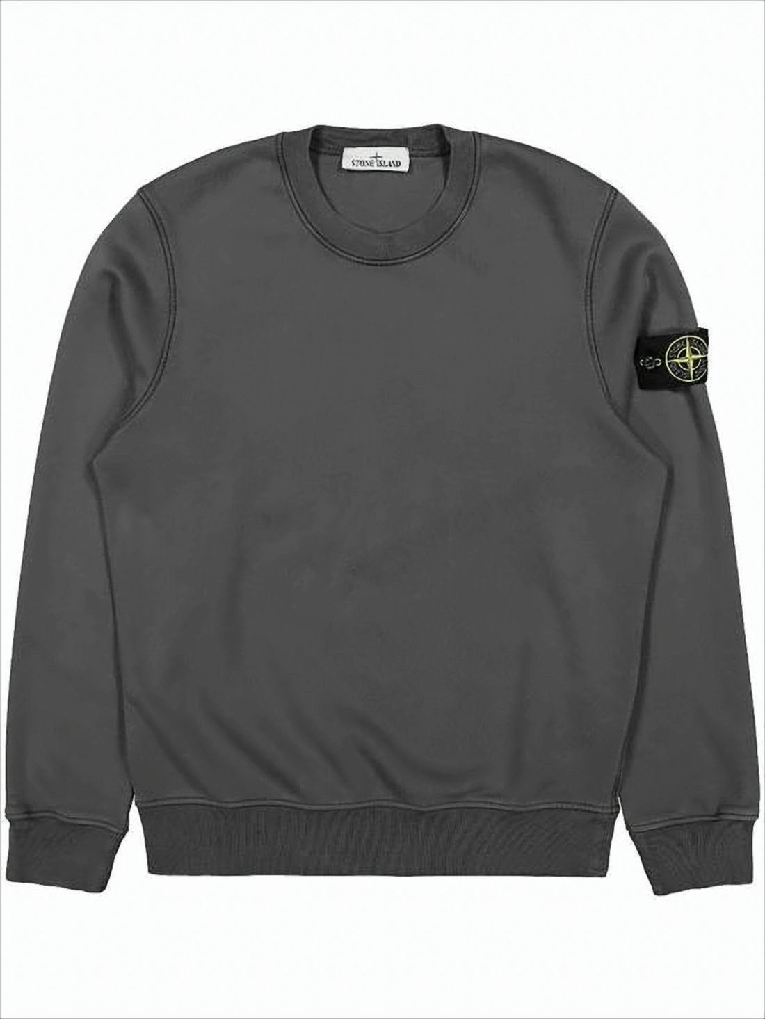 Long-Sleeve Sweatshirt with Distinctive Patch Logo