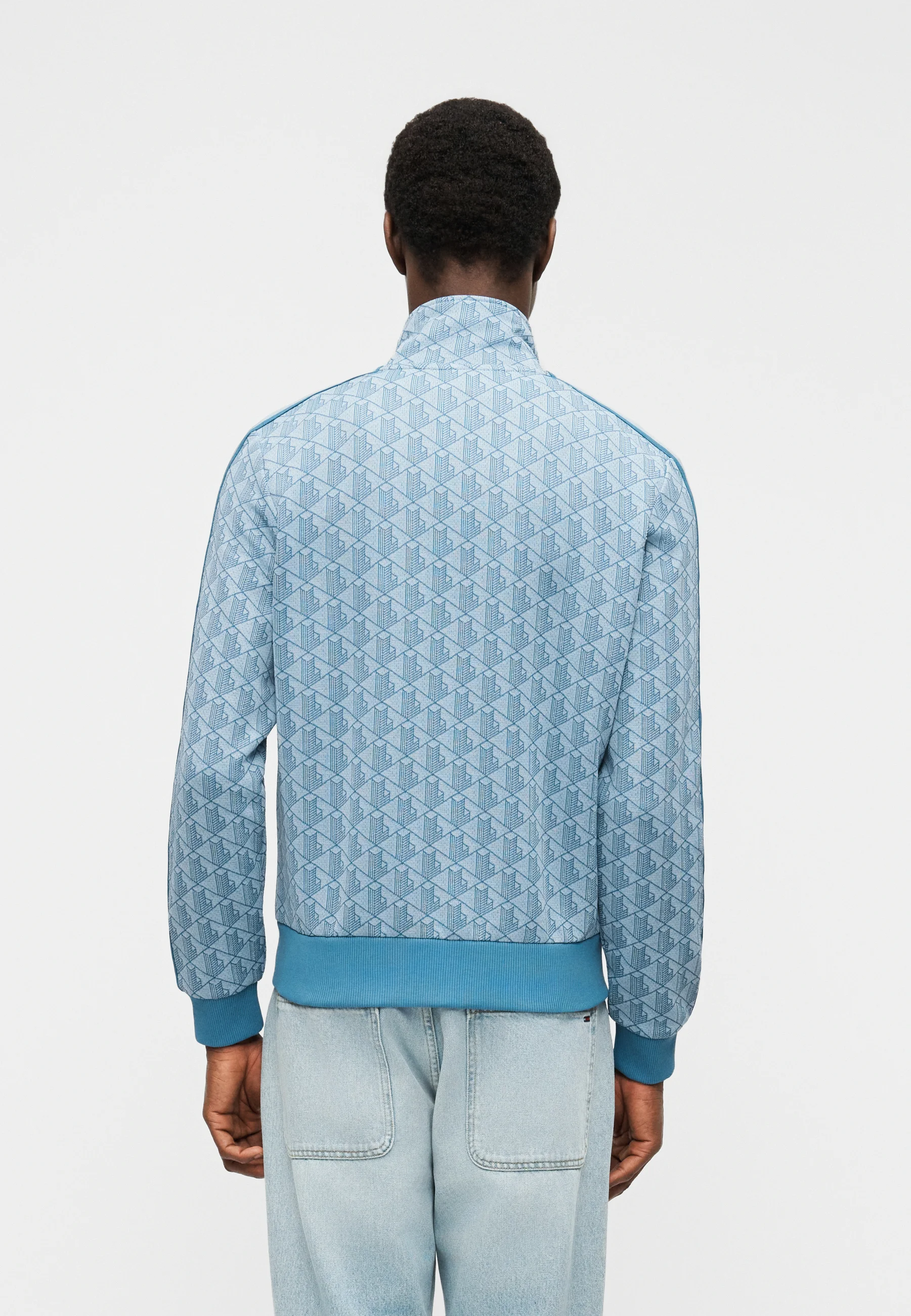Light Blue Paris Jacquard Jacket