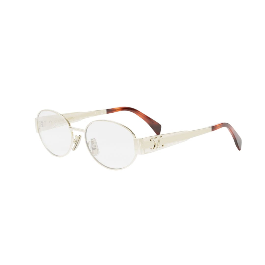 Cl50140u Oval Gold-tone Eyeglasses