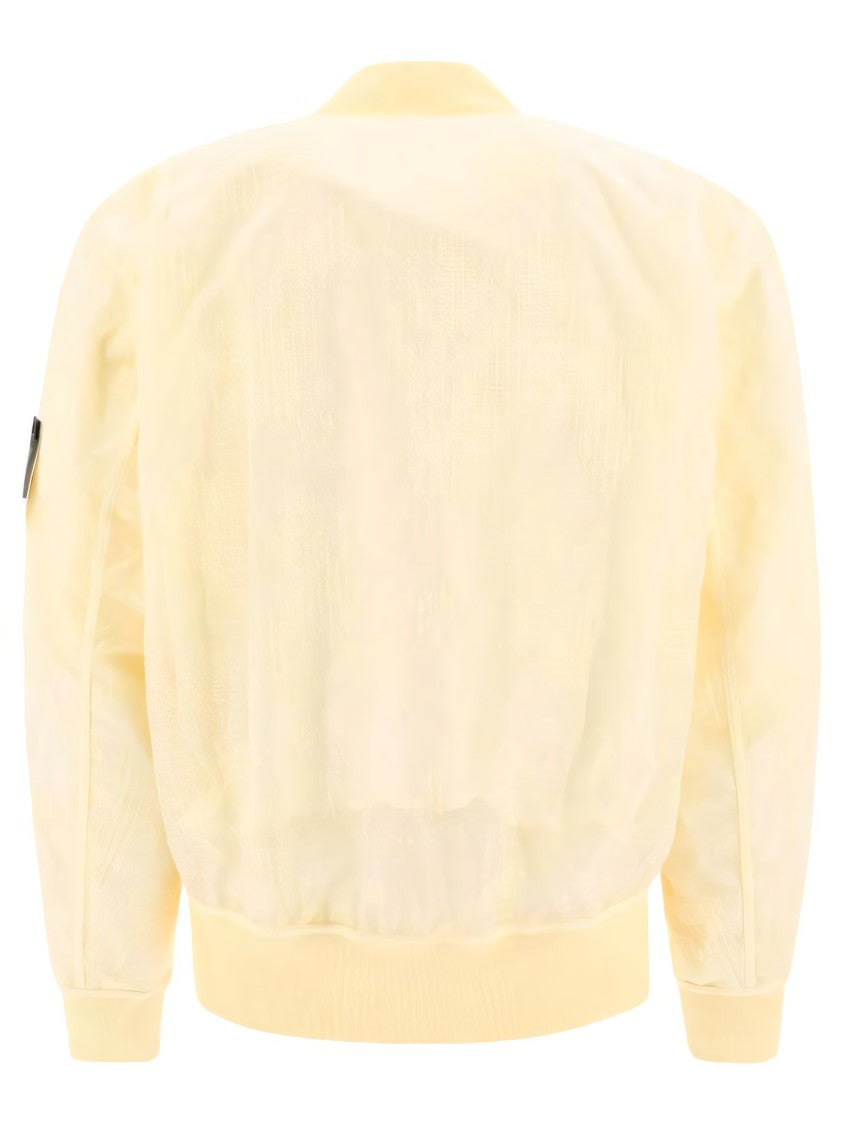 Bomber Jacket with Subtle Texture