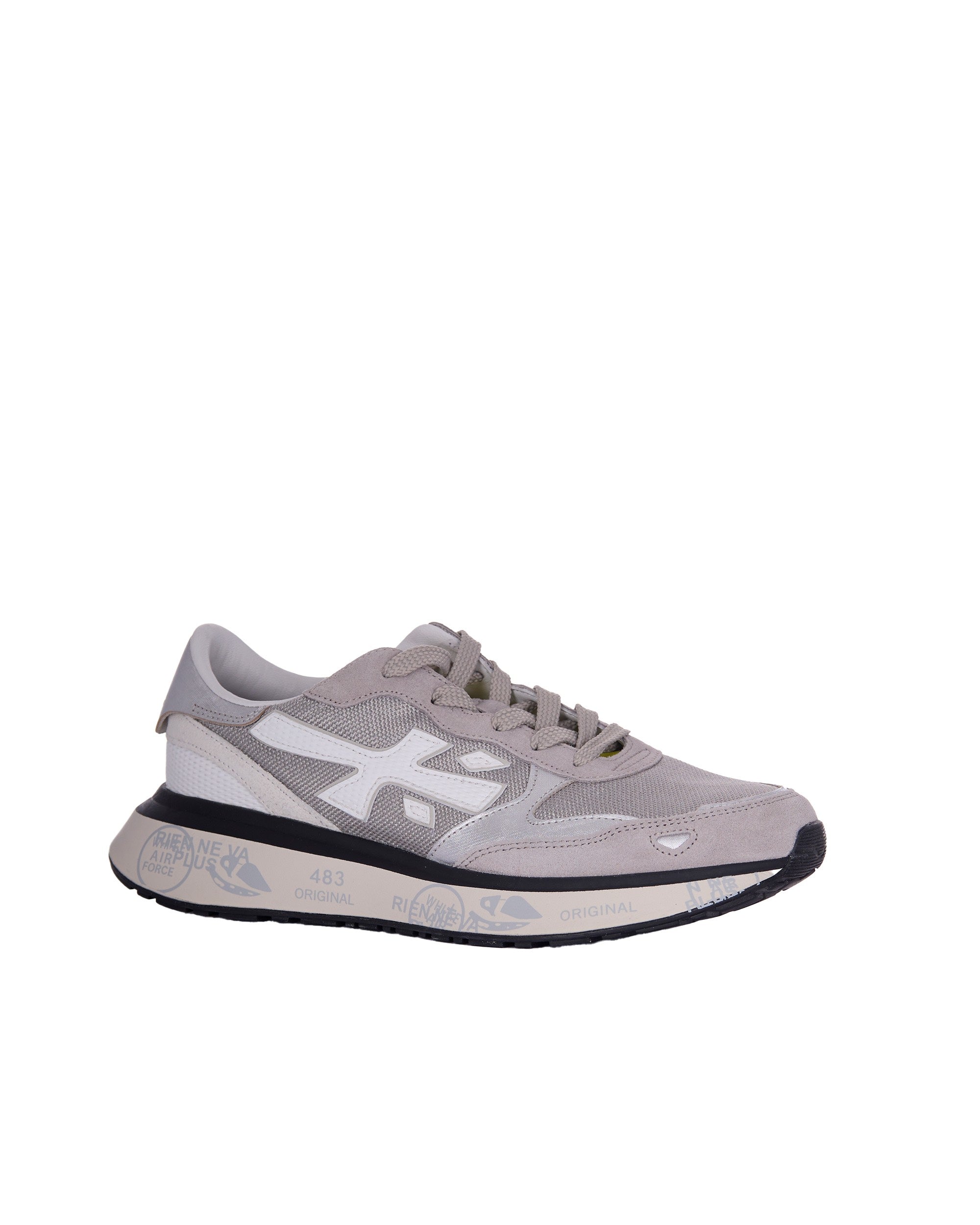 Sleek Grey Sneakers With Suede