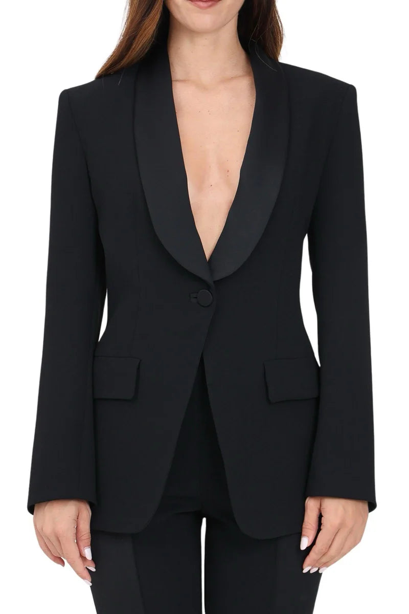 Tuxedo Jacket - Black