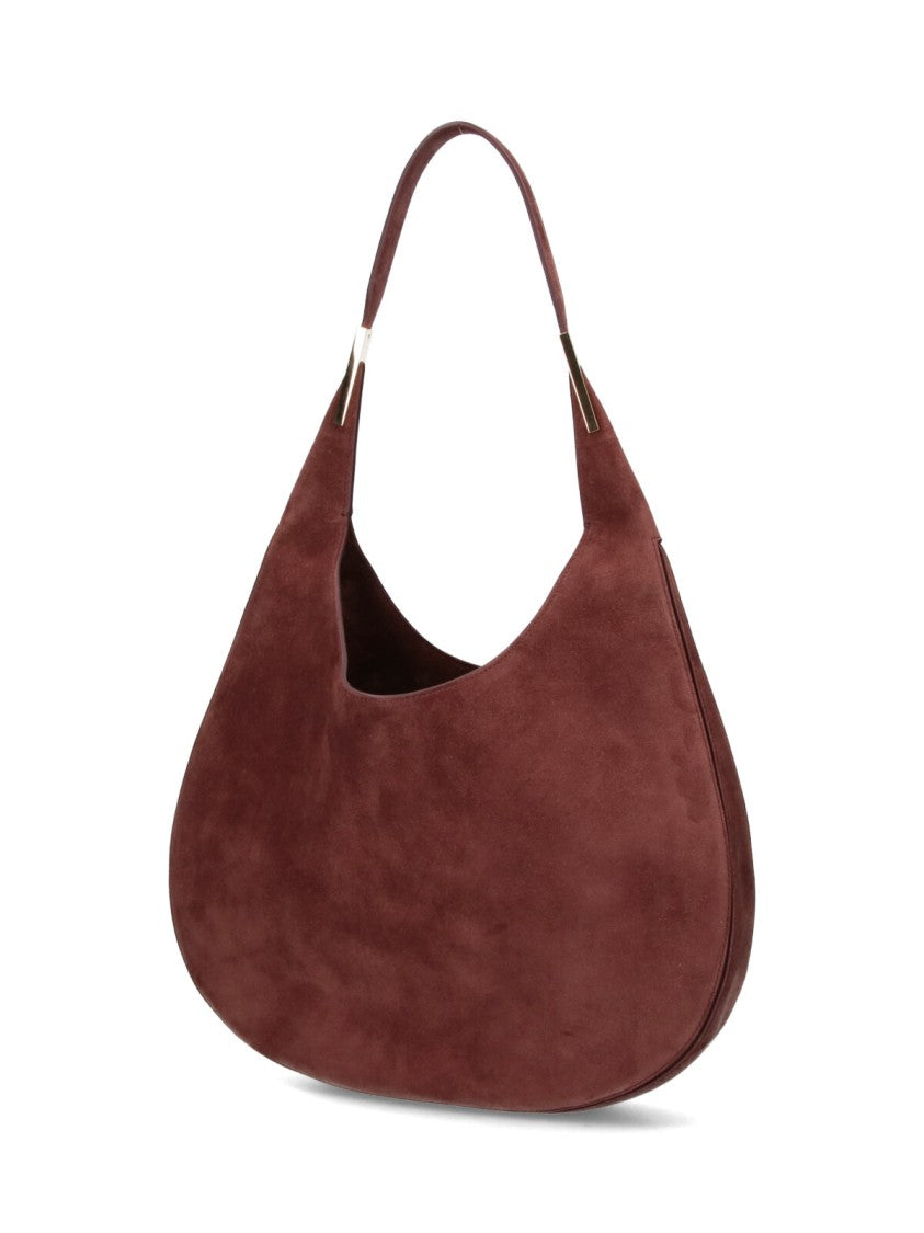 "Florence" Hobo Bag, In Brown Suede