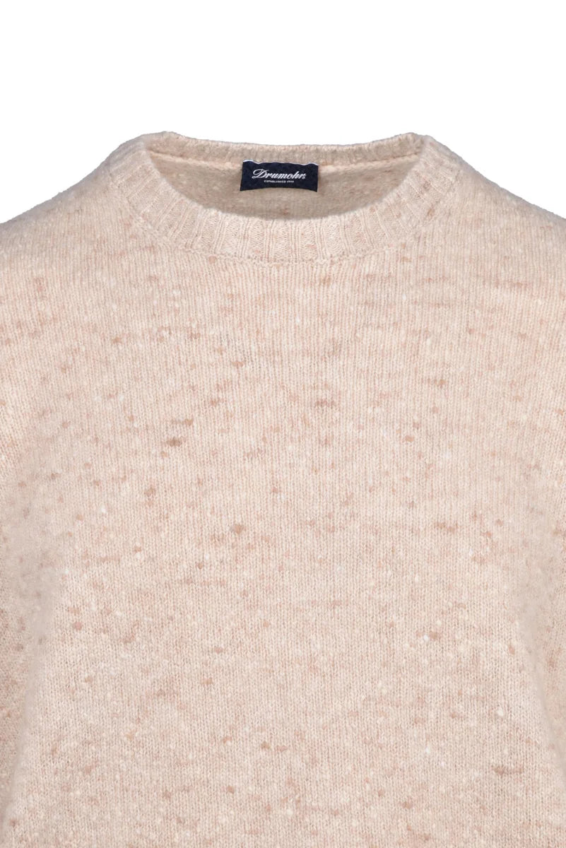 Crew Neck Sweater - Beige