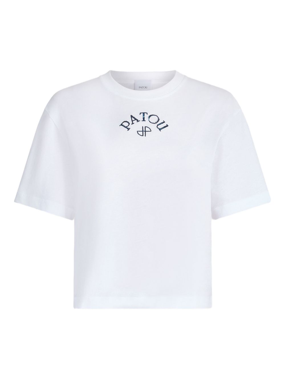 Cropped White Cotton T-Shirt