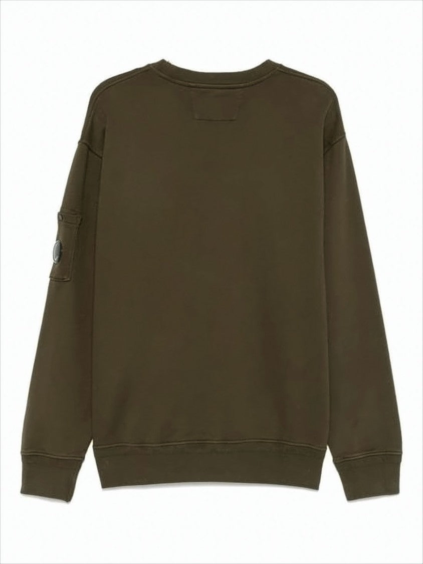 Long-Sleeve Crewneck Sweatshirt With Pocket Detail