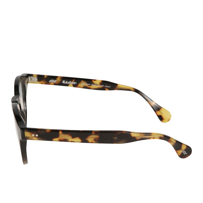 Tony Rounded Frame Sunglasses with Tortoiseshell Temples