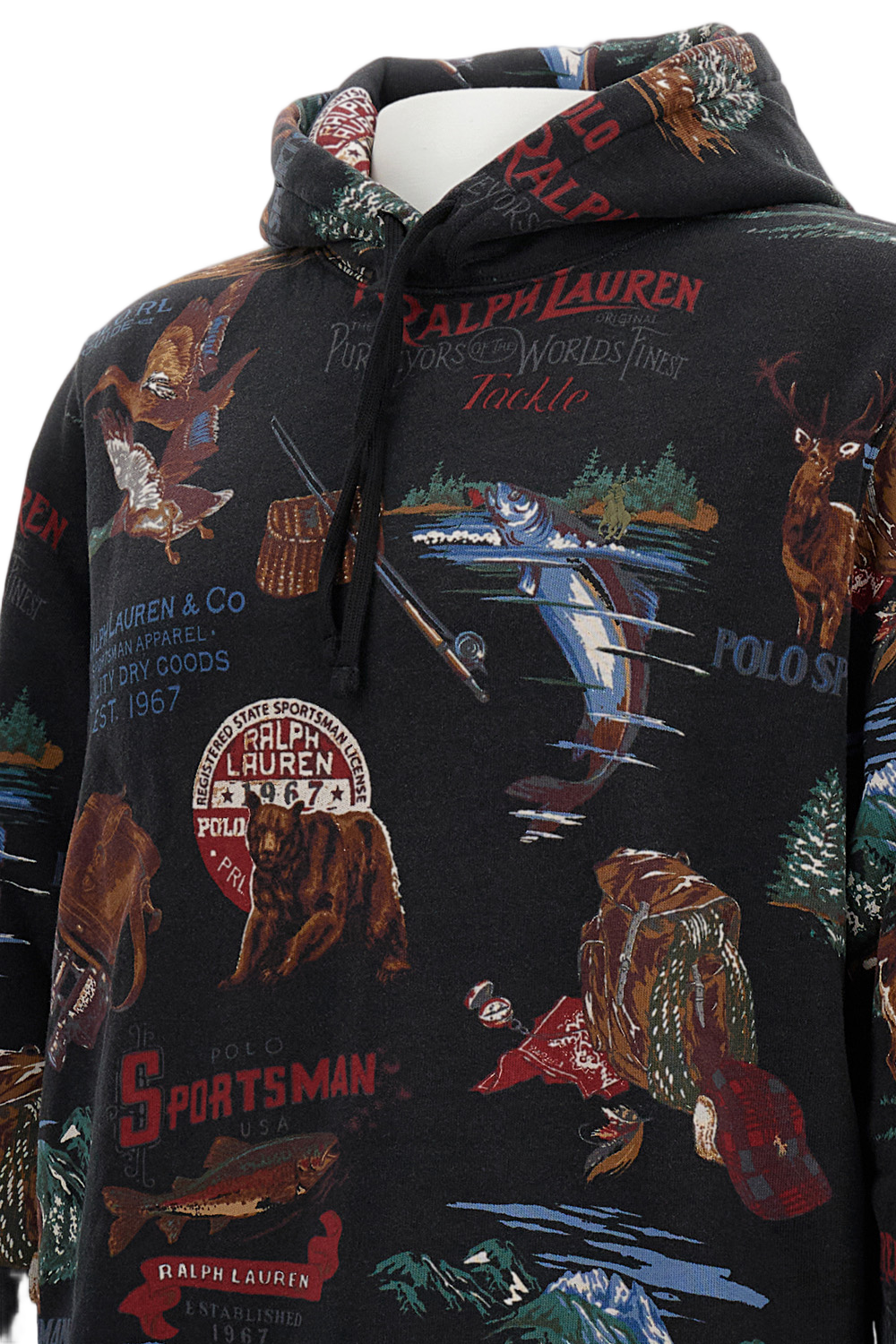 Graphic Print Cotton Blend Hoodie