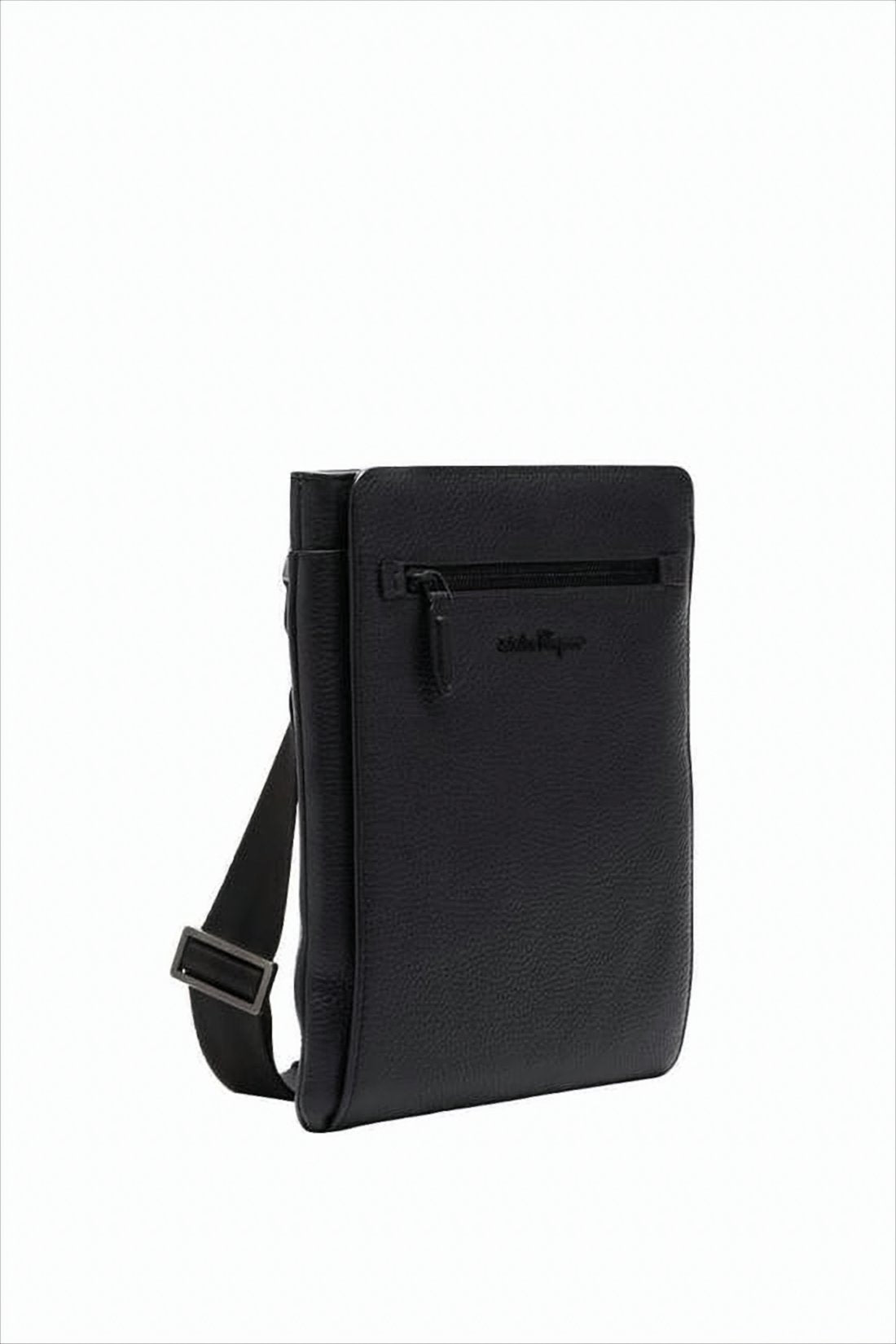 Textured Cowhide Leather Crossbody Bag