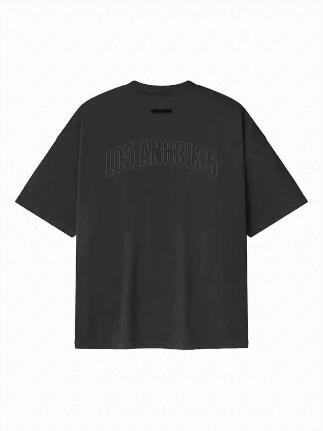 Boxy Black Crew Neck T-Shirt
