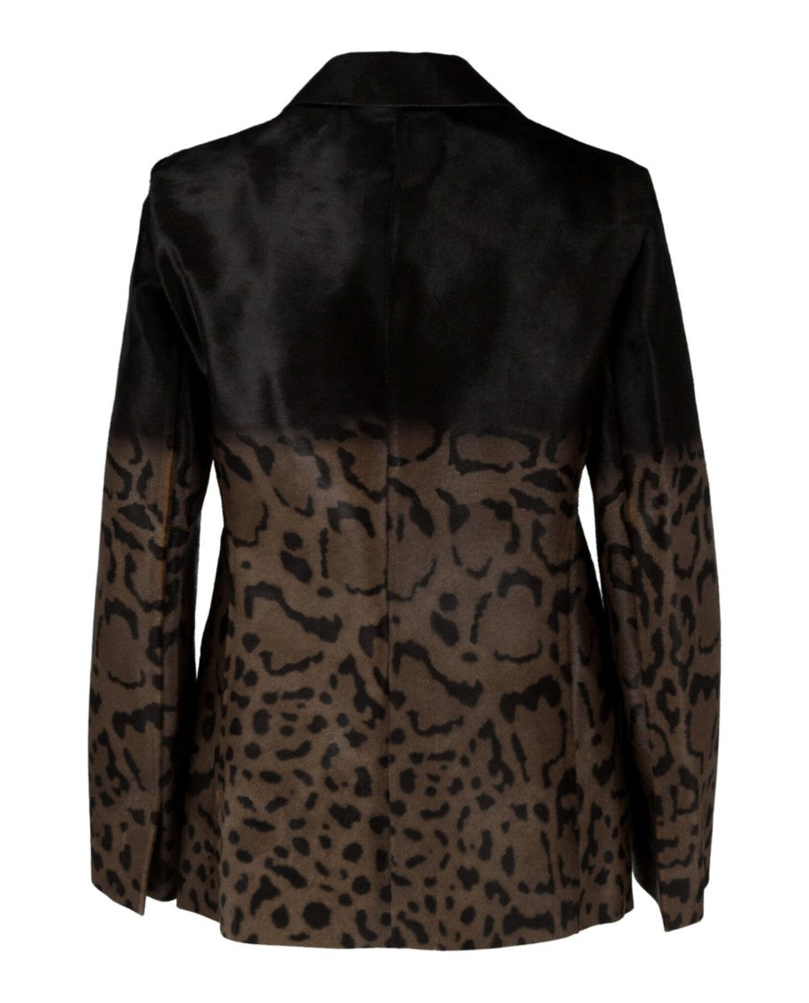Salvatore Single Breasted Leopard Blazer