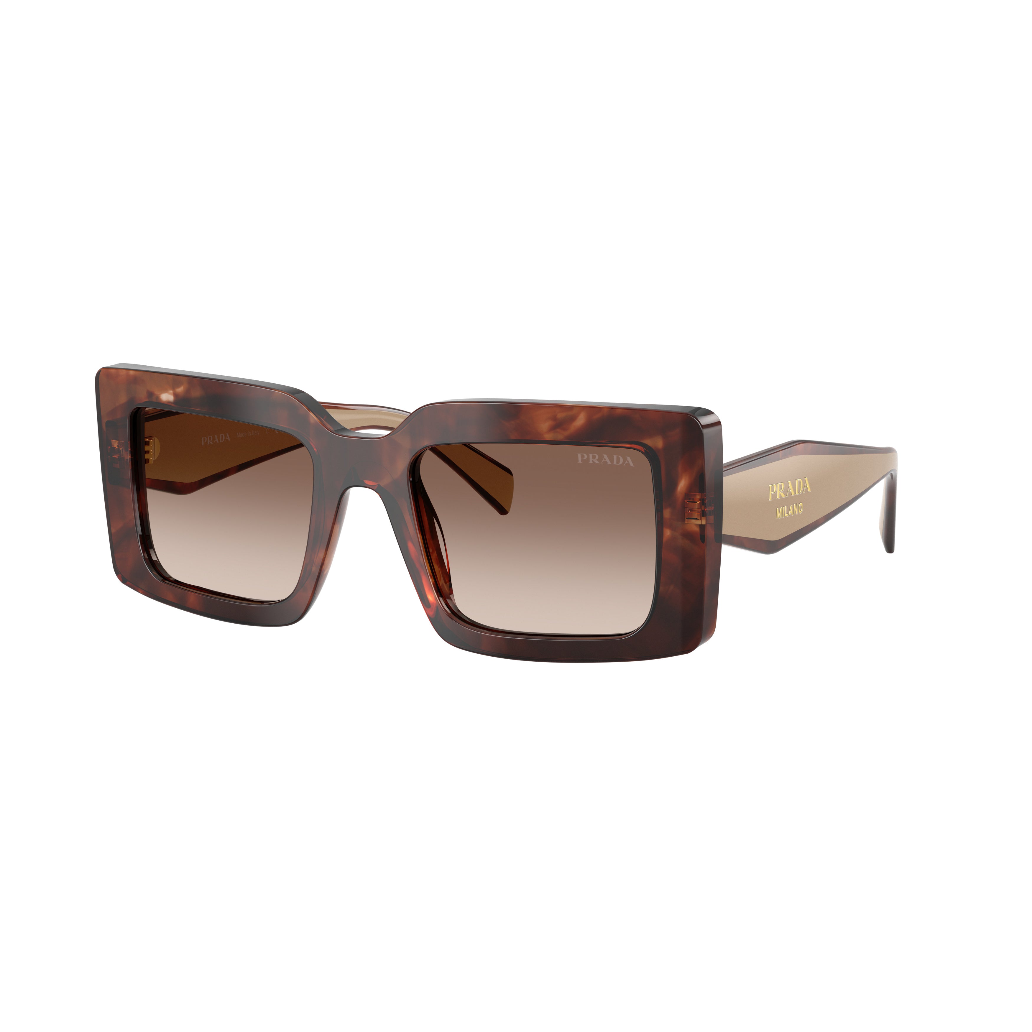 0pr D01s Oversized Rectangular Tortoiseshell Sunglasses