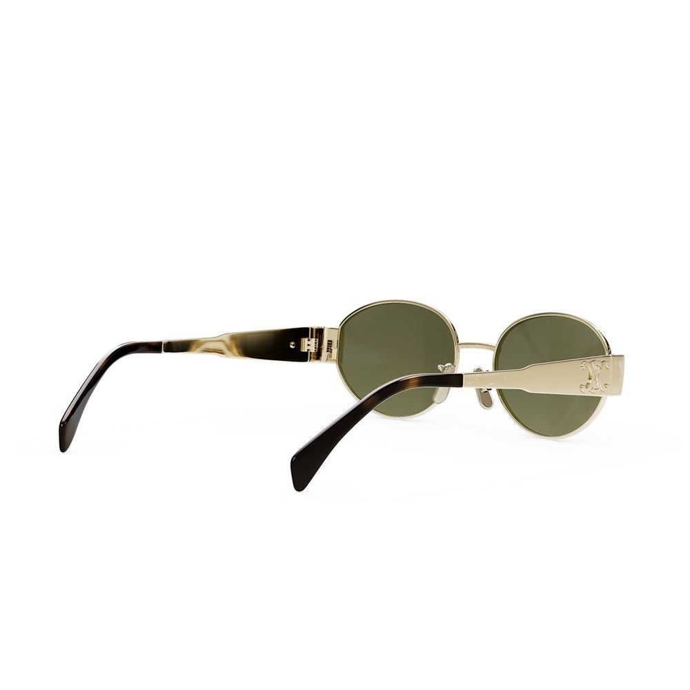 Metal Triomphe Oval Sunglasses