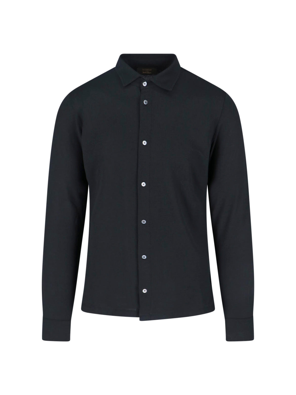 Cotton Long-Sleeved Shirt With Classic Collar