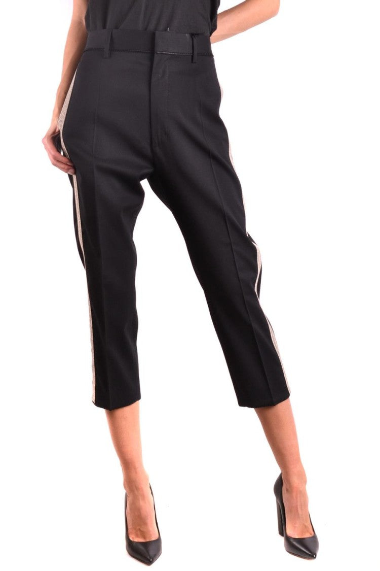 Cropped Trousers With Tailored Fit