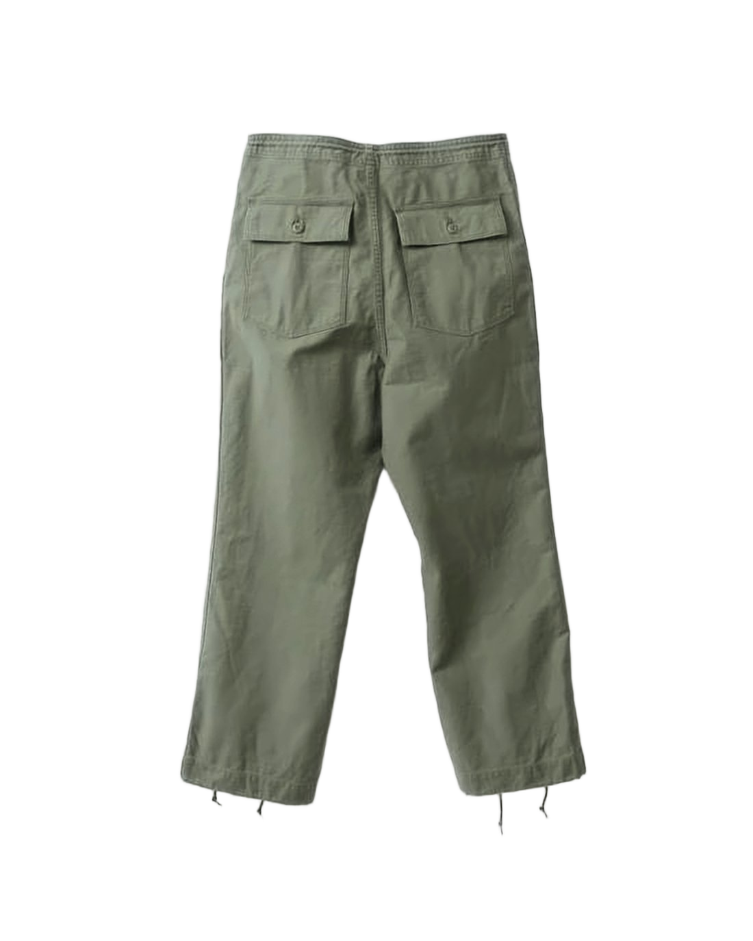 Relaxed Fit Straight Pants with Utilitarian Design