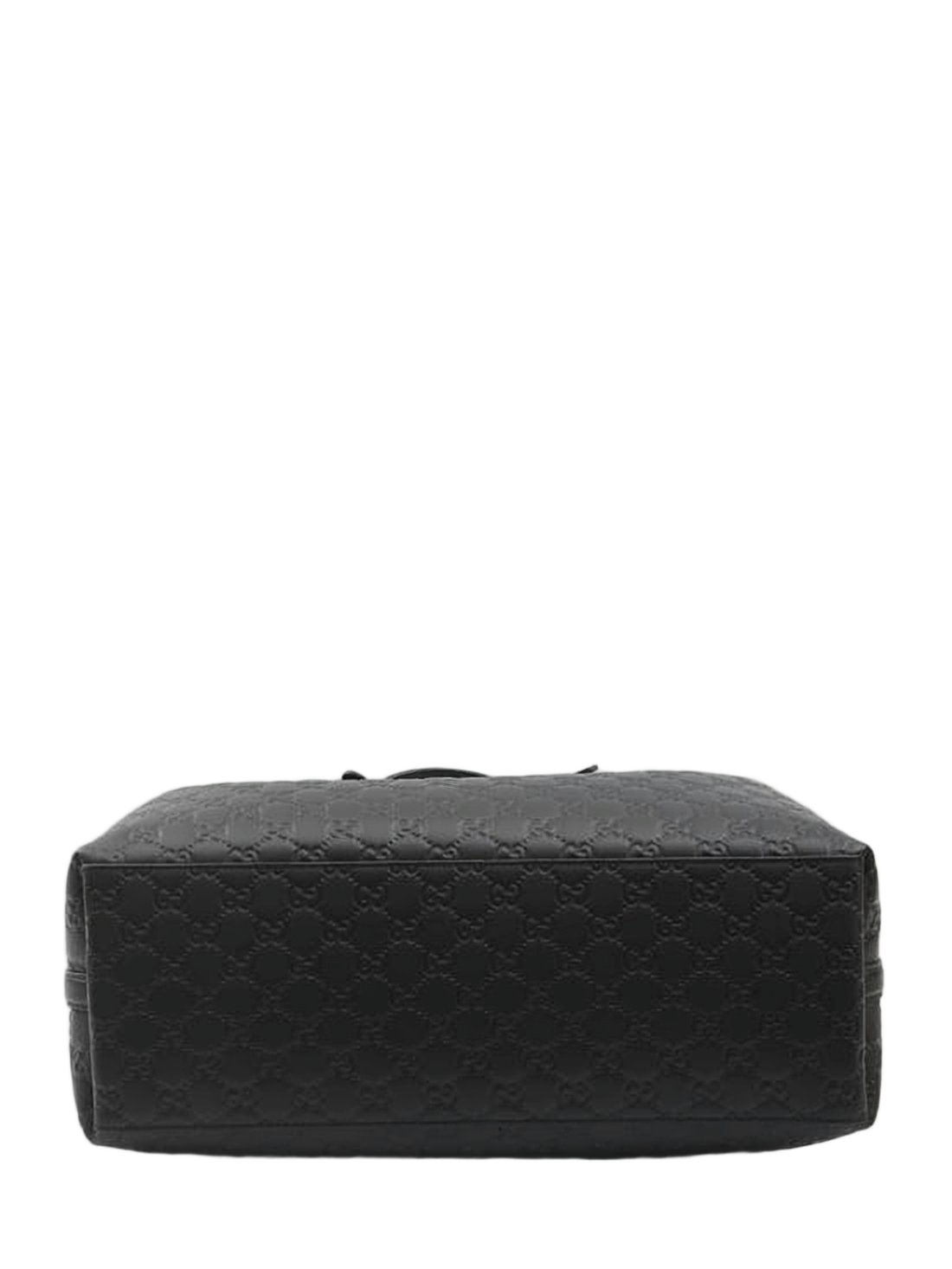 Embossed Leather Tote Bag with Adjustable Handles