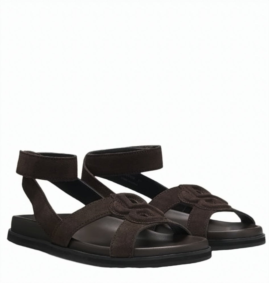 Brown Freyah Suede Upper Sandal Shoes