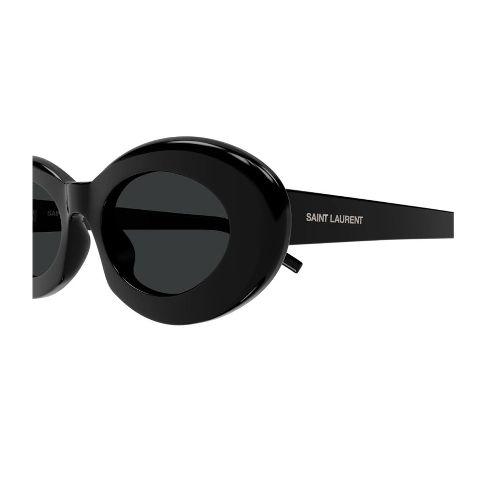 Sl 594 Linea Sl Logo 008 Black Oval Frame Sunglasses