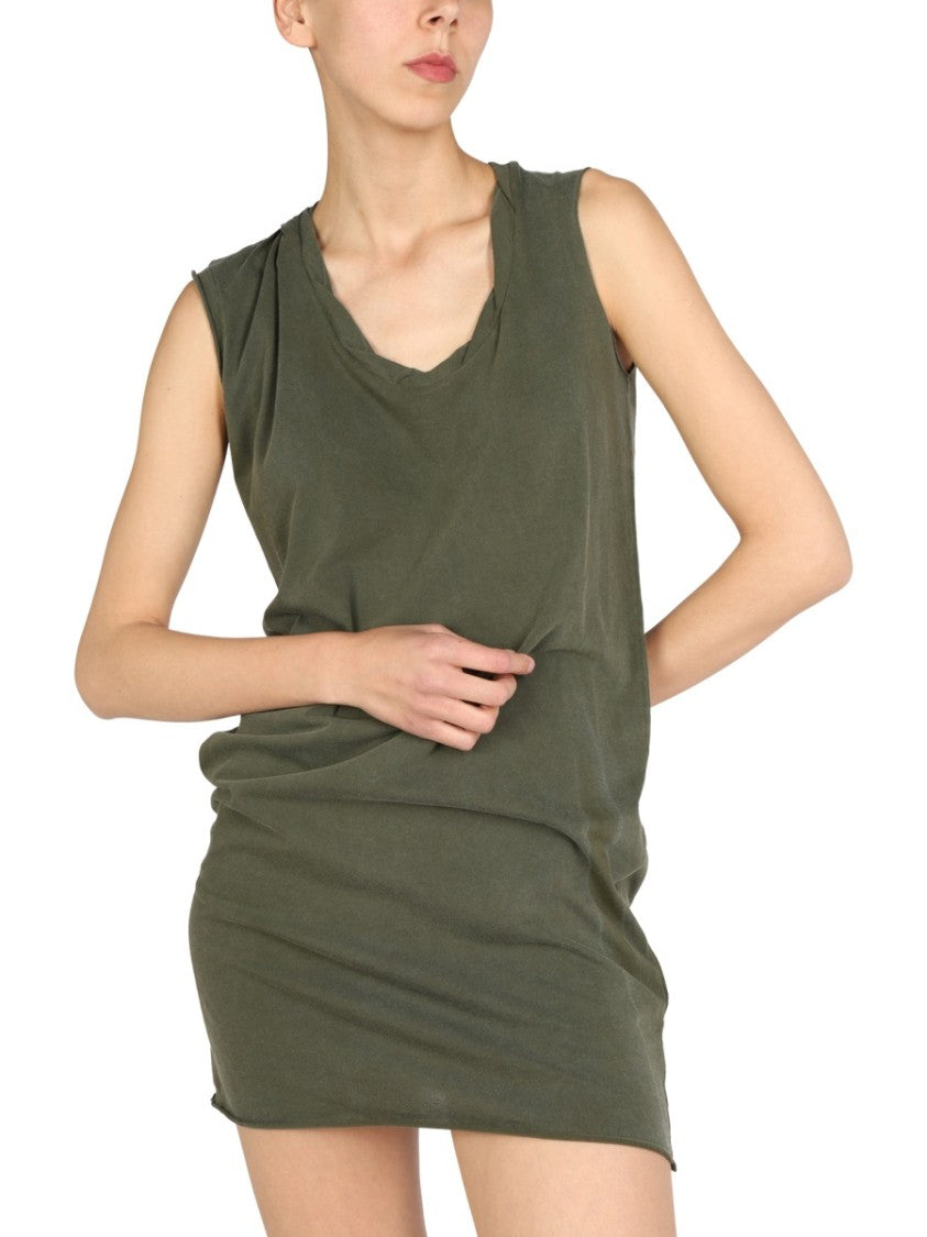 Mini Round Neckline Dress