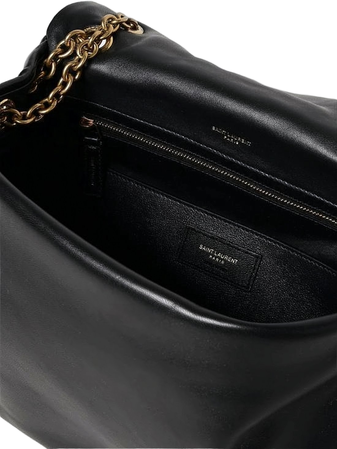 Quilted Black Lambskin Crossbody Bag