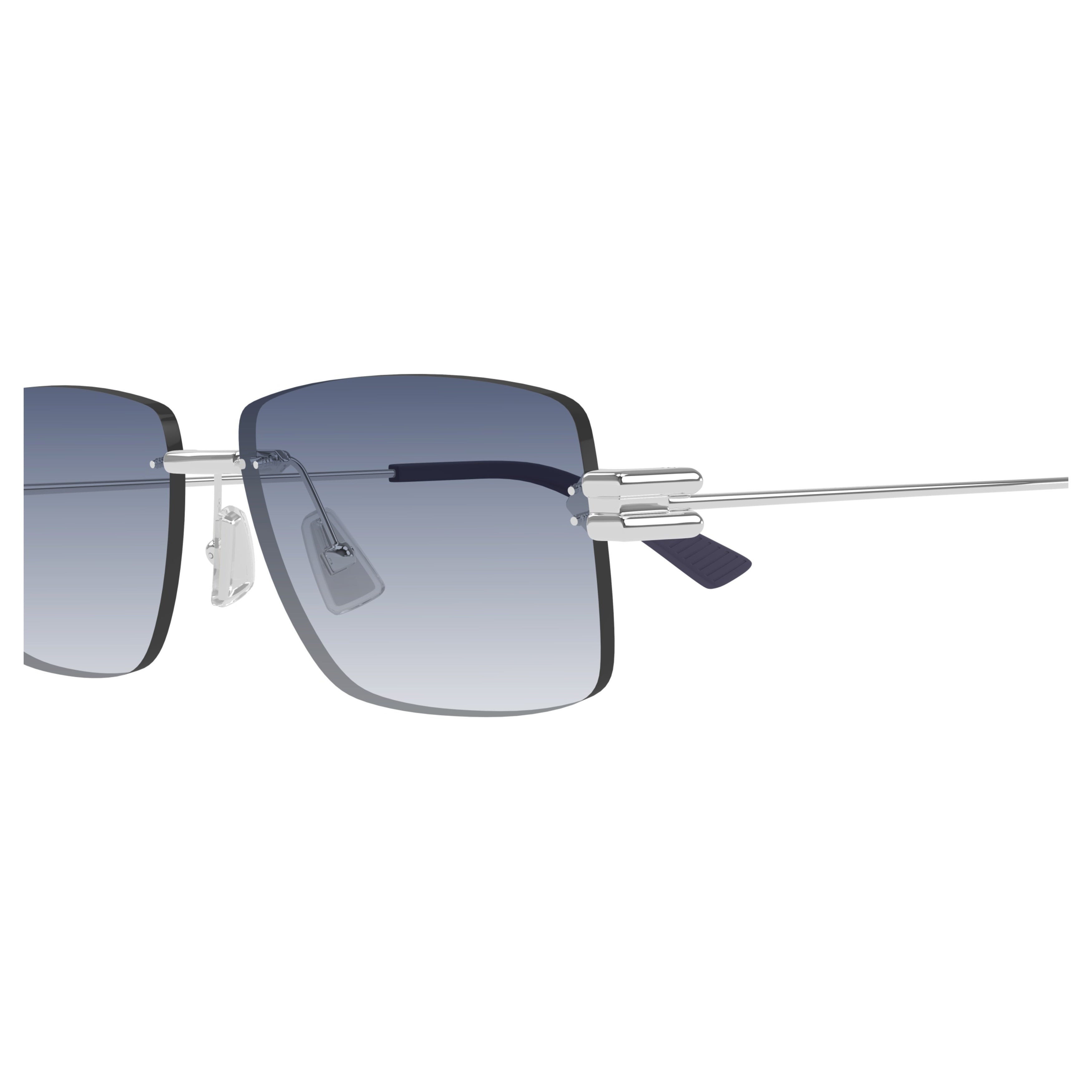Bv1126s Rimless Rectangular Sunglasses