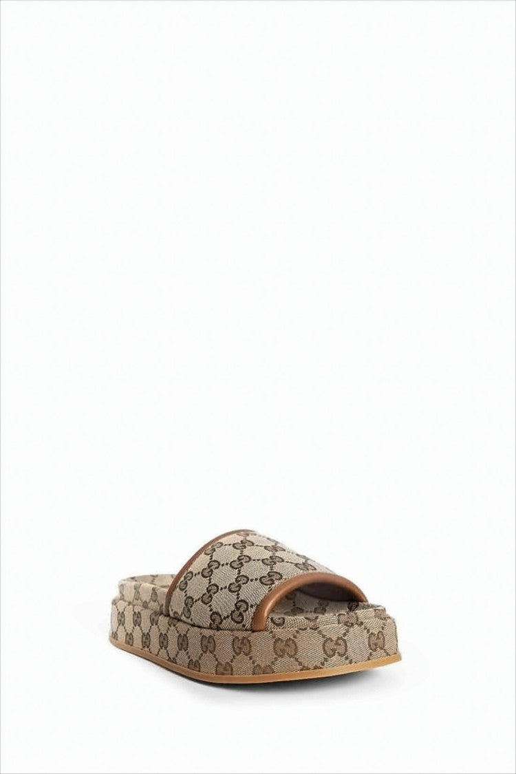 Monogram Canvas Slip-On Mules