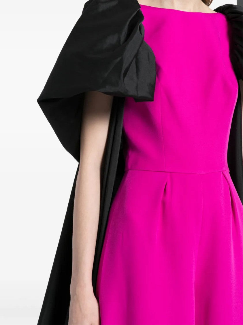 Cape-Detail Wide-Leg Jumpsuit