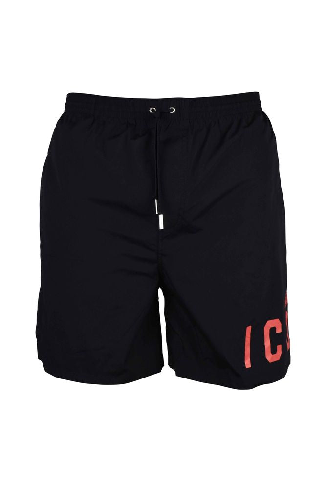 Black Nylon Swim Shorts