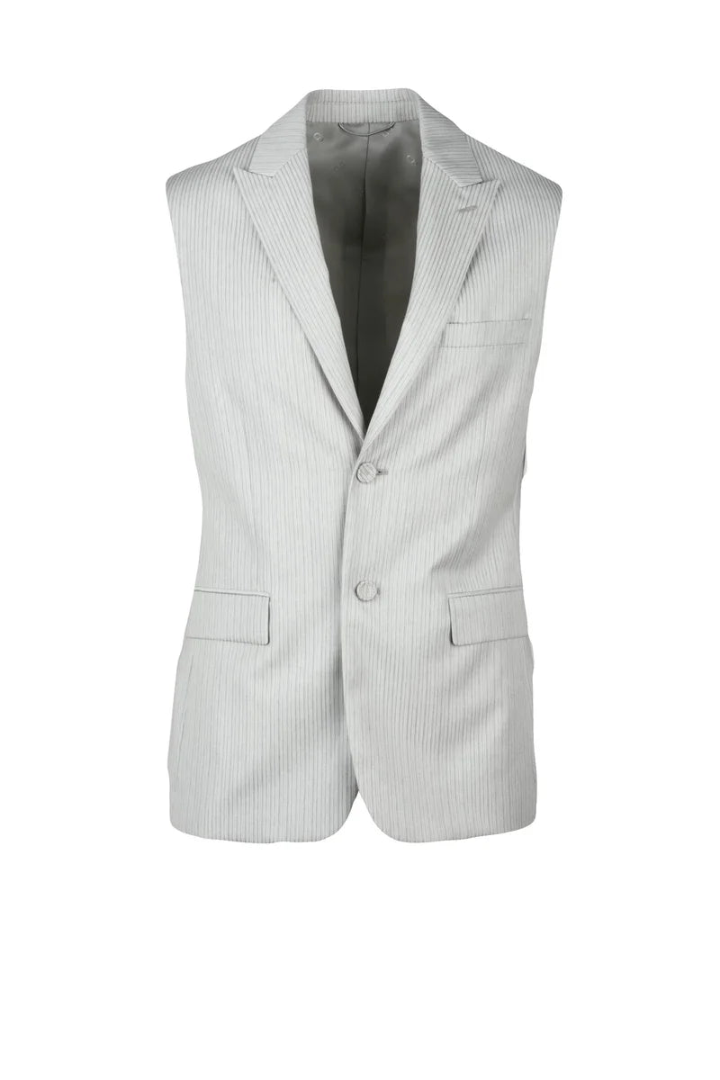 Wool Vest - Light Grey