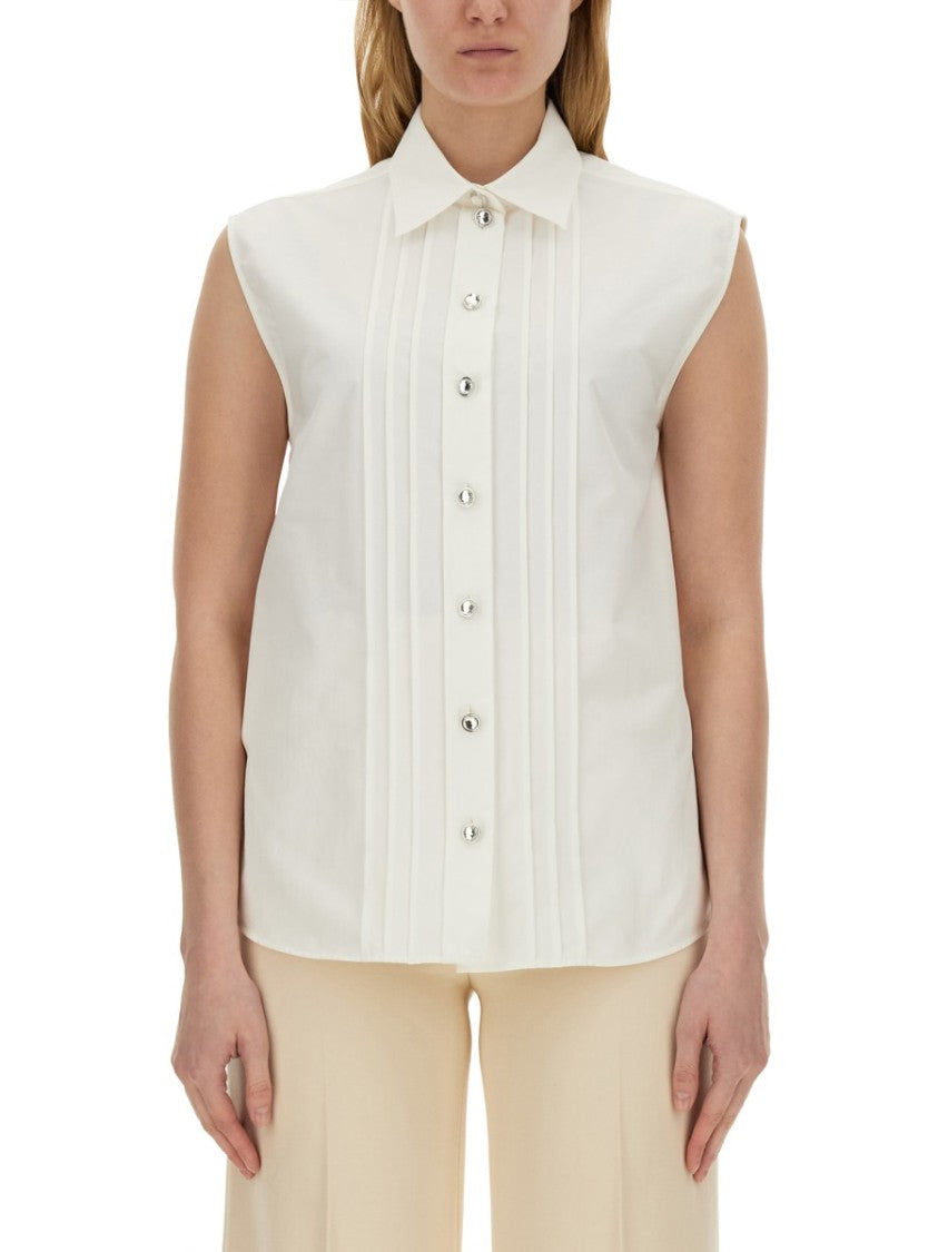 Sleeveless Poplin Shirt