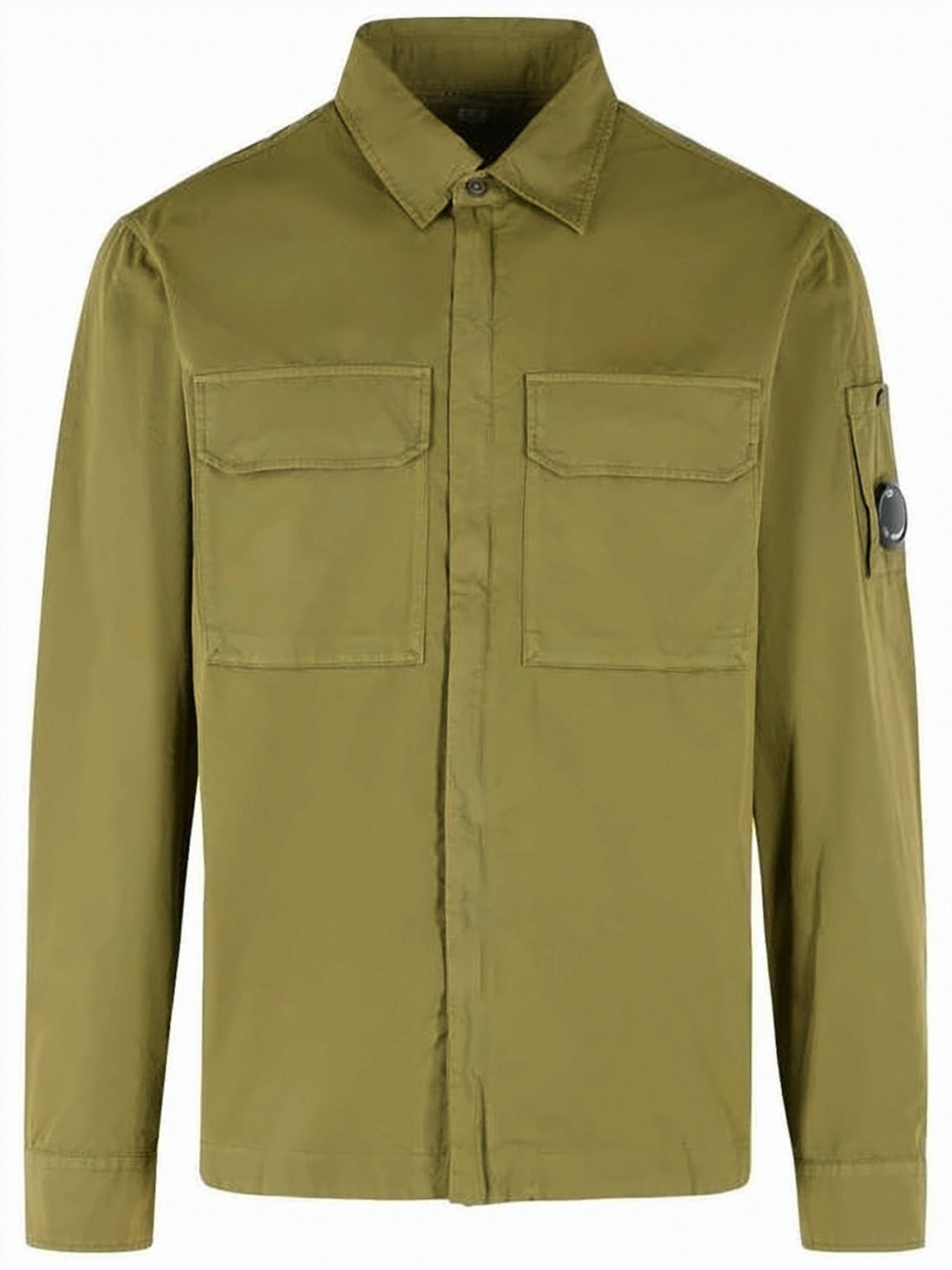 Organic Gabardine Zip Lens Overshirt