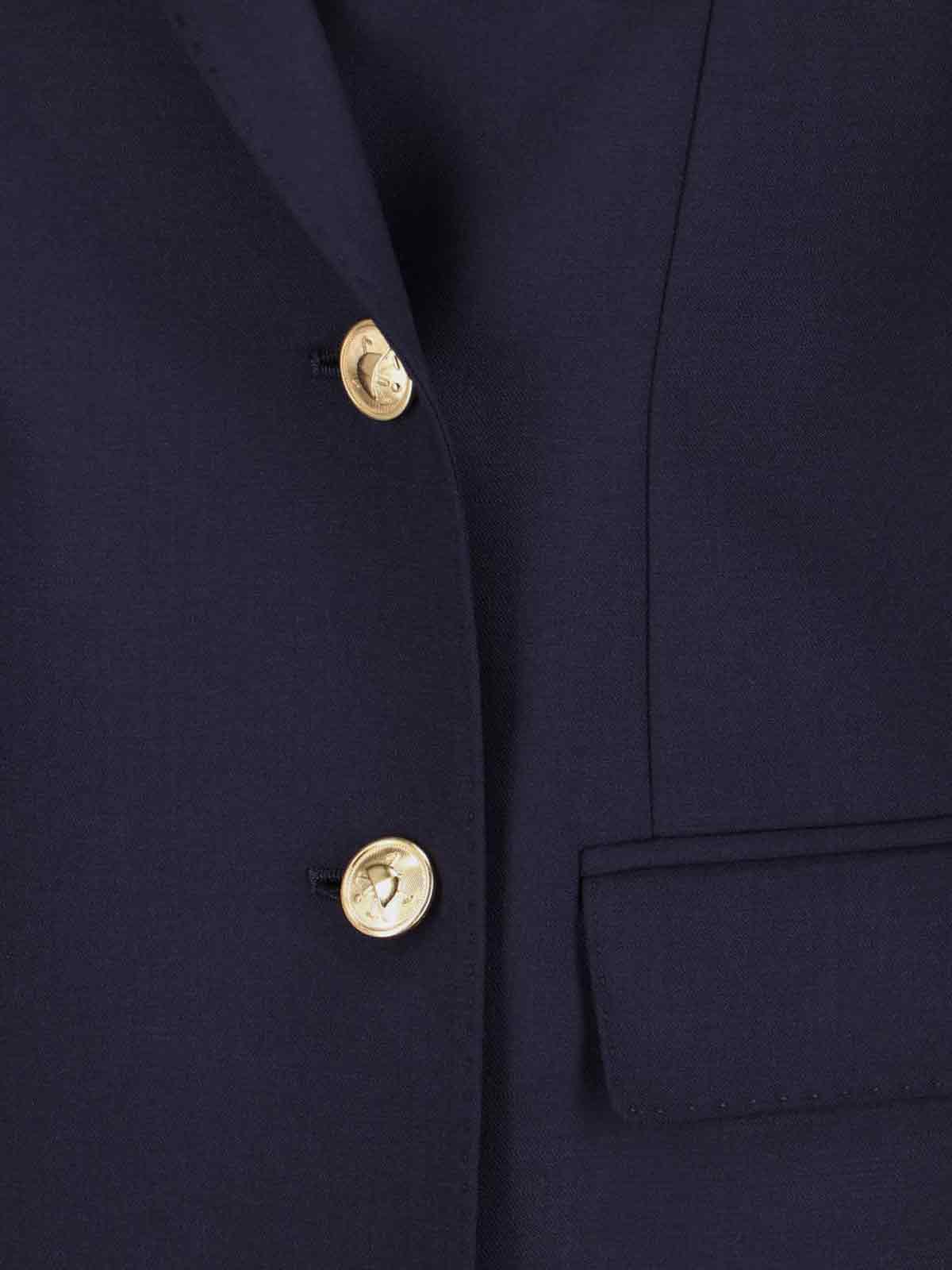 Double-Breasted Wool Blazer with Tailored Fit