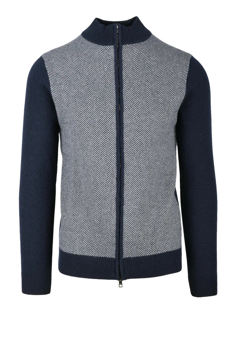 Zip Cardigan - Blue