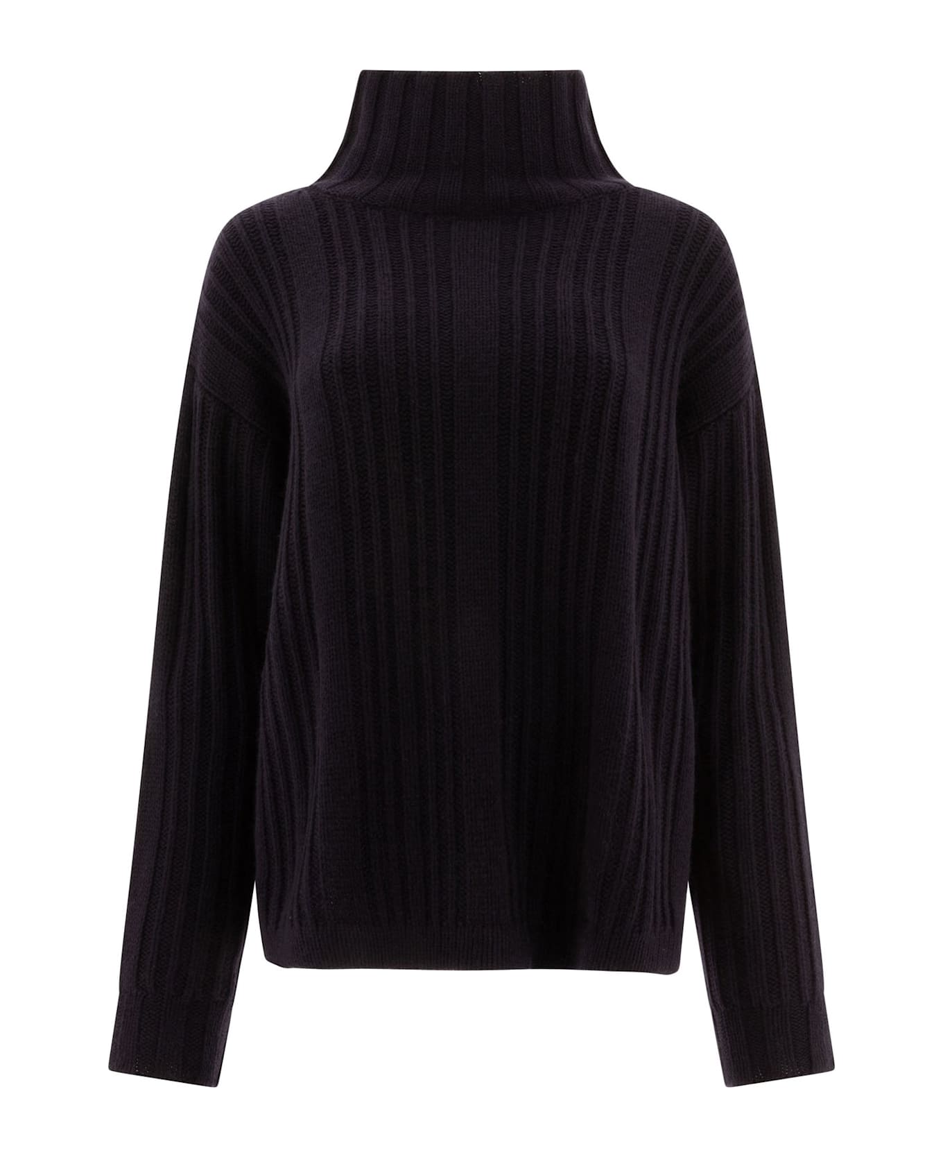 Ribbed Knit Turtleneck Sweater