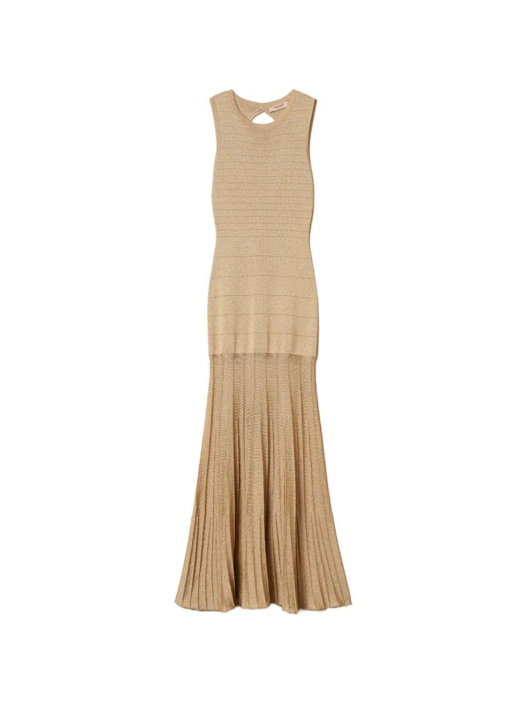 Flared Maxi Dress with Fitted Bodice