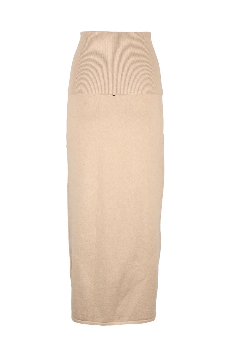 Lacca Wool Skirt - Beige