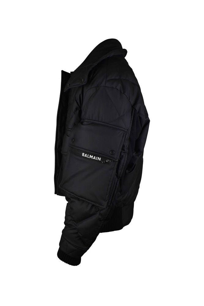 Quilted Down Jacket With Oversized Cut
