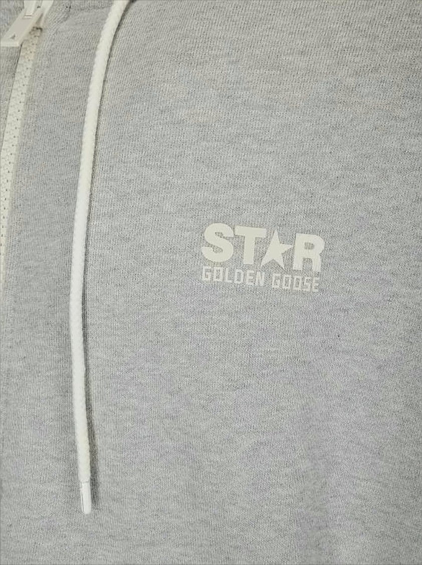 Heathered Crop Zip-Up Hoodie with Drawstring and Front Pockets