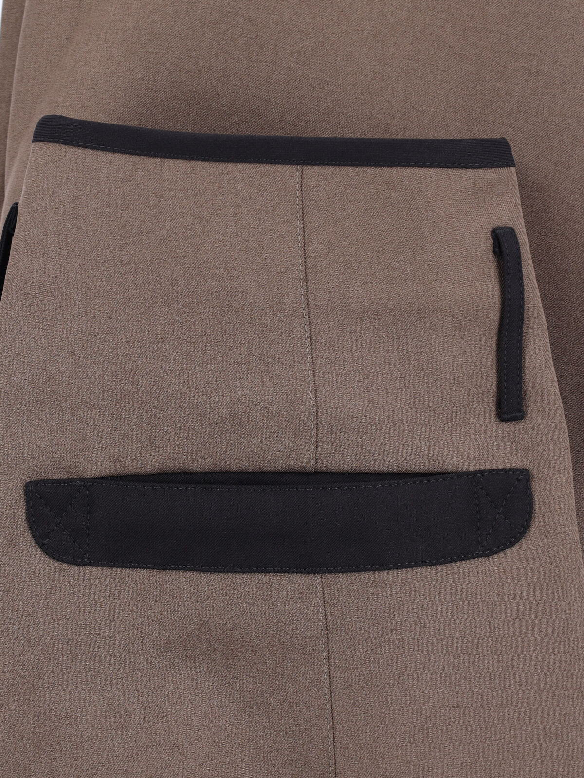 Grey Straight-Leg Patched Utilitarian Trousers