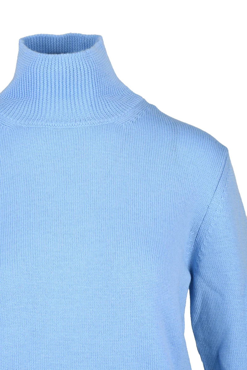 Turtleneck Sweater - Light Blue