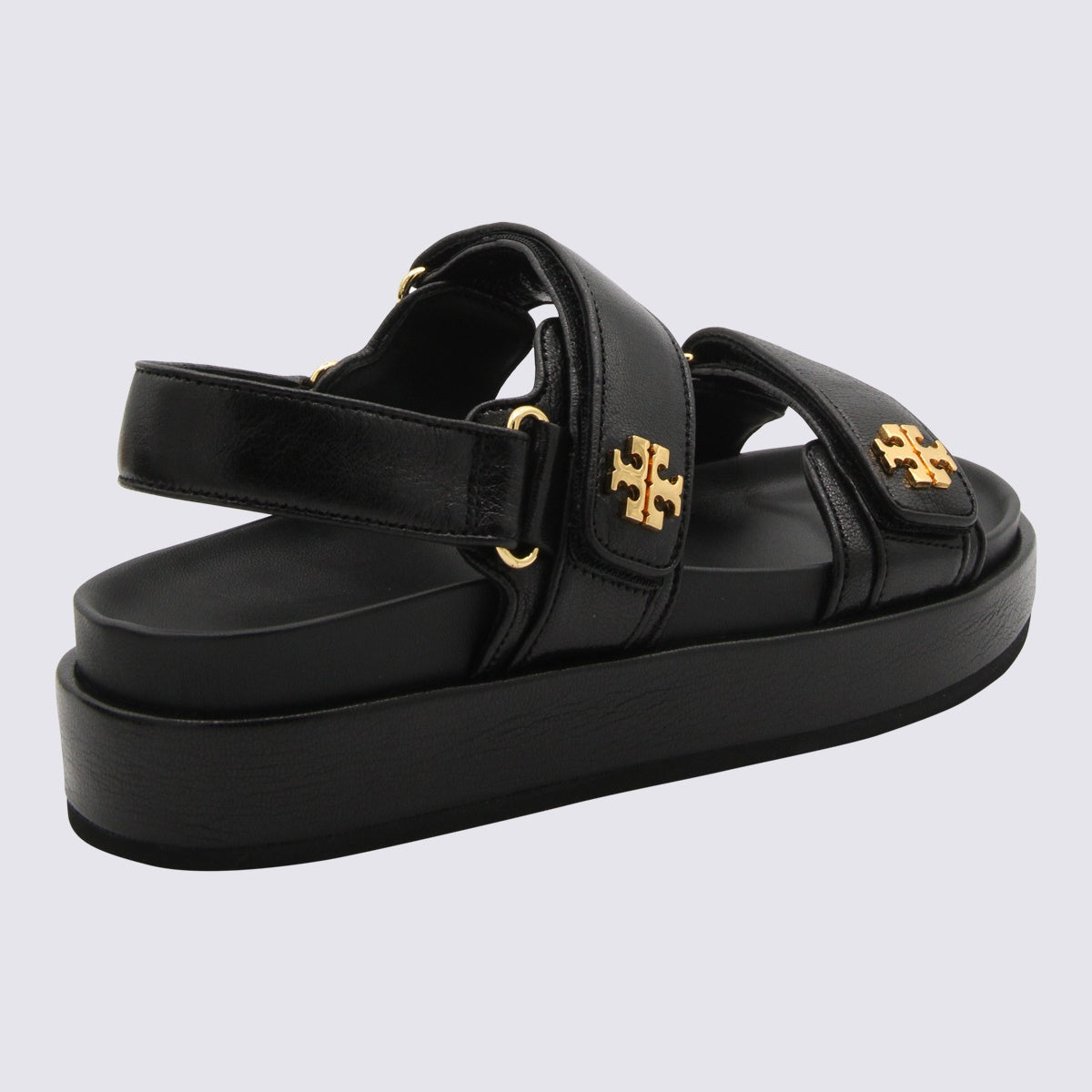 Black Leather Kira Sports Sandals