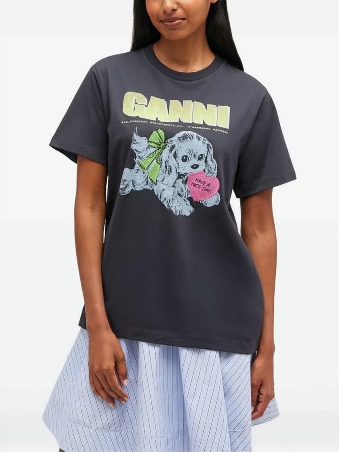 Relaxed Fit Graphic Black T-Shirt